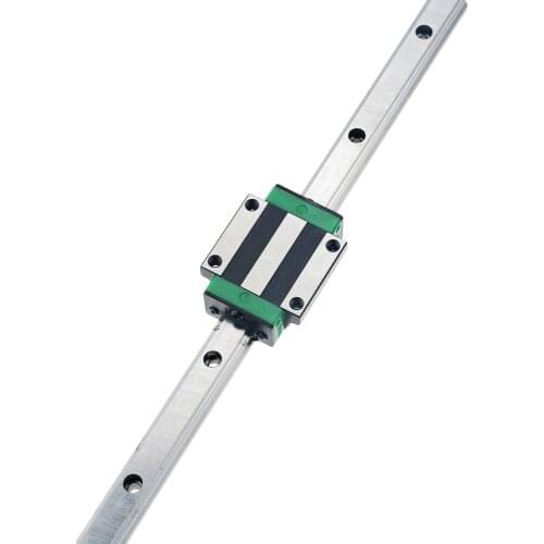 3D print parts CNC router linear guide Linear rail sliding 1pc HGR25-L-100mm+1pc HGH25CA carriage HGH25HA HGW25CA HGW25HA block