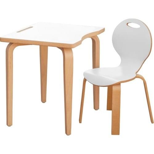 Ens Kids Collection Pearl White Laminating Desk Set-H2 2 - 7 Years Old