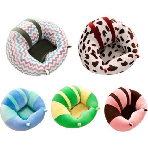 Baby Kids Support Seat Soft Plush Sit Up Cushion Learning To Sit Toy Sofa Chair F3ME
