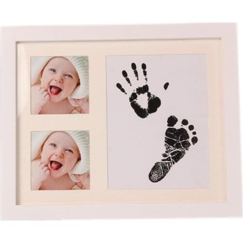 28x23x2cm Hand and Foot Print Modeling Clay Hand Foot Diy Baby Photo Frame Slime Clay Souvenir Newborn Baby Plasticine Baby Gift