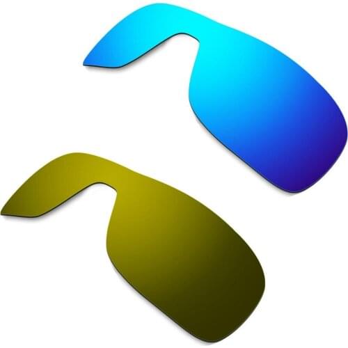 HKUCO For Turbine Rotor Sunglasses Replacement Polarized Lenses 2 Pairs - Blue & Bronze