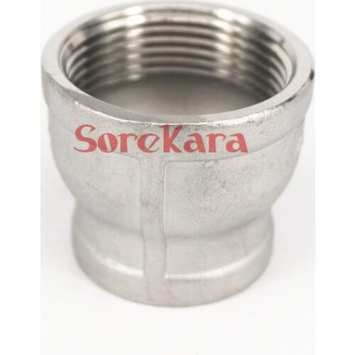1" BSP to 1-1/4" BSP Female Thread 304 Stainless Steeel Concentric Reducer Connector Pipe Fitting water air oil