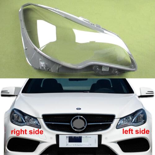For Benz W207 E200 E250 E300 2013 2014 2015 2016 Front Headlight Cover Lampshade Transparent Cover Lamp Headlamp Shell Lens