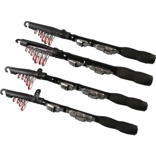 New Mini Fishing Tackle Sea Rod 1.0M - 2.3M Portable Telescopic Fishing Rod Spinning Carbon Fish Hand Ocean Rod Fishing Pole