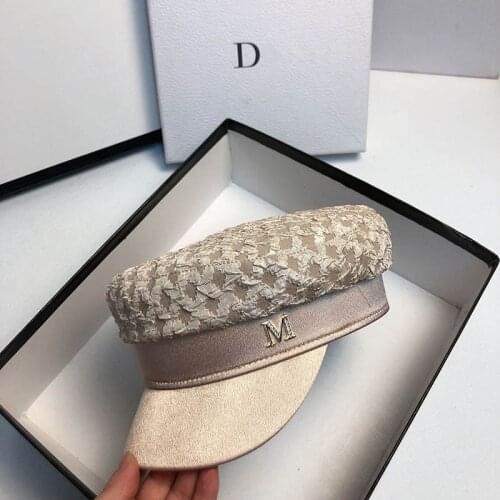 2021 Hat New Autumn Thin Women Folds Section Military Hats Fashion Outdoor Travel Berets Leisure Shopping Shade Cap QDKPOTC