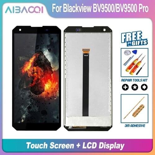 AiBaoQi New 5.7 Inch Touch Screen+2160X1080 LCD Display+Frame Assembly Replacement For Blackview BV9500/BV9500 Pro/BV9500 Plus