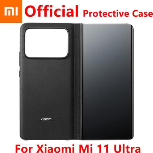 Original Xiaomi MI 11 Ultra Case Hard Case leather imitation protective shell Hard Cover Delicate touch For Xiaomi Mi 11 Ultra
