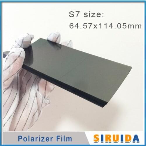 50pcs LCD Polarizer Film For Samsung Galaxy S7 flat S6 S3 S4 S5 G930 i9300 i9500 G920 Display Screen Polar Sheet Parts
