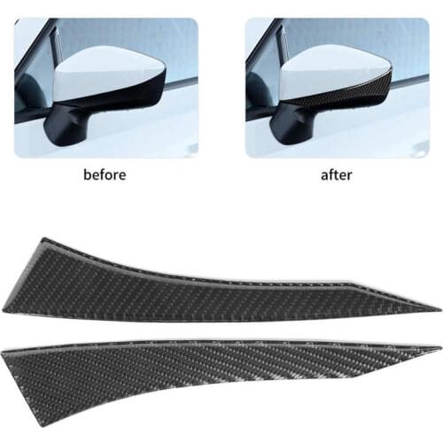 Carbon Fiber Rearview Mirror Strip Anti-Collision Decor Trim Fit for Subaru BRZ 86 2013 2014 2015 2016 2017 2018 2019 2020