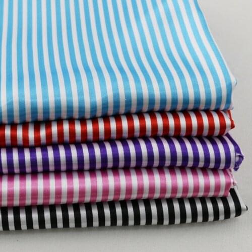 Soft shirt pajamas cloth charmeuse satin printed fabric stripes