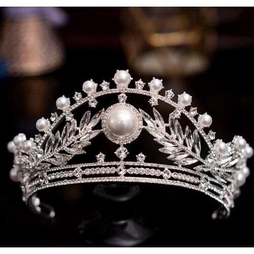 Wedding Crown Retro Court Style Hair Ornaments Bridal Knot Wedding Dress Queen Crown Photo Studio Travel Racket Head Jewelry