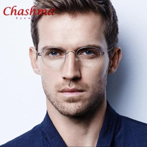 Ultralight Titanium Rim Morten Korean Round Glasses Frame Men Myopia Eyeglasses Optical Frames Women Eyewear