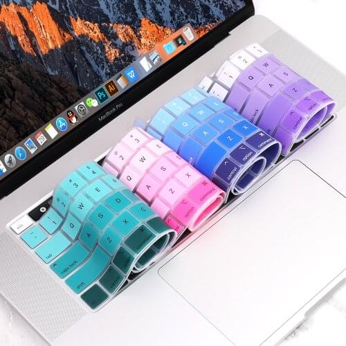 Redlai for 2019 2020 MacBook Pro 16 inch with Touch Bar Touch ID Model A2141 Protector Silicone Keyboard Cover Skin US Verstion