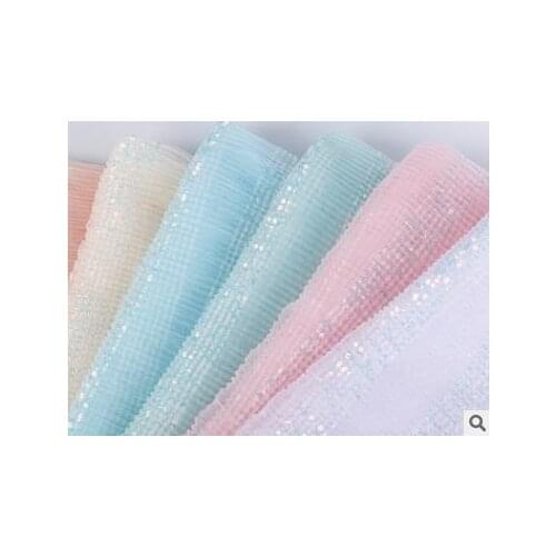 Spring Summer Polyester Beads Embroidery Wedding Dress Fashion Embroidery Fabric