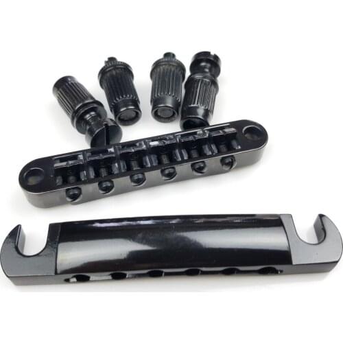 1 Set Black Tune-O-Matic LP SG Electric Guitar Bridge And Tailpiece For Epi MADE IN KOREA