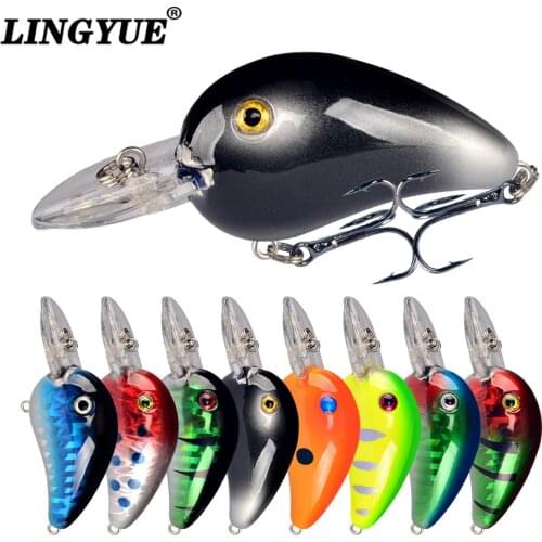 1pc small fat crank fishing lures 5.5cm/5.8g bass killer hard bait 8 colors available crankbaits wobblers
