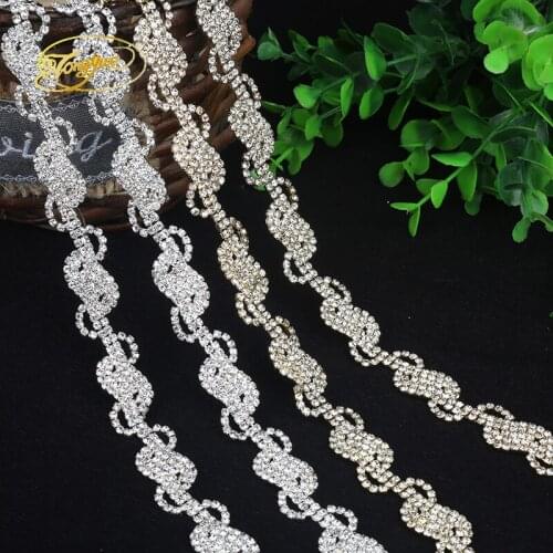 1 Yd S-shaped Zirconium Alloy Basic Clothing Adornment Ornament Pruning DIY Sewing Applique Adornment