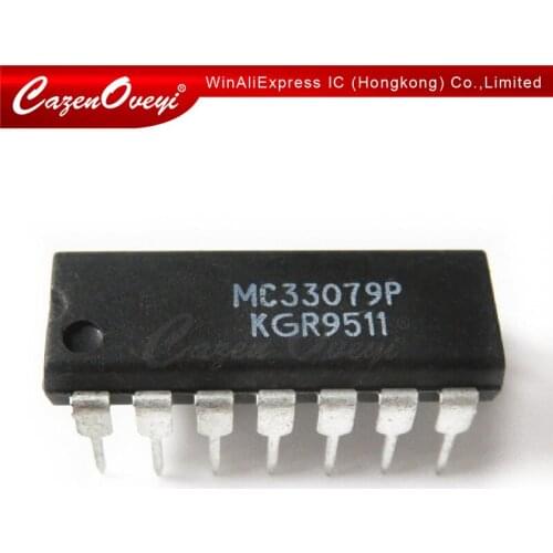 10pcs/lot MC33079P DIP-14 MC33079 DIP14 33079P DIP In Stock