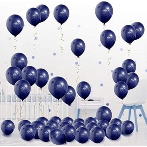 15pcs 12inch Luminous Blue Balloons Mix Gold Chrome Latex Balls Starry Sky For Wedding Christmas Decoration Birthday Party Balon