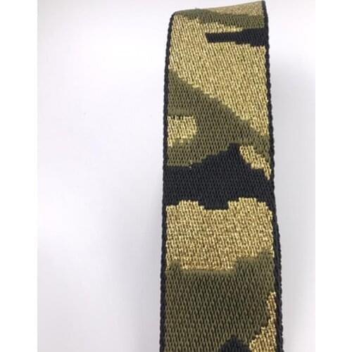 2"(50mm) Army Camo Designs, Military Camo Webbing Band Ribbon Trim by yard