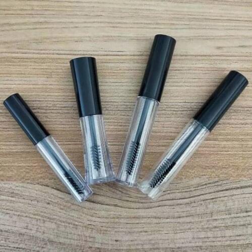 5pc/set Empty Mascara Tube Bottle 1/3/5/10ml Lip Gloss Containers Mascara Tubes Plastic Lipgloss Tube Lipstick Refillable Bottle