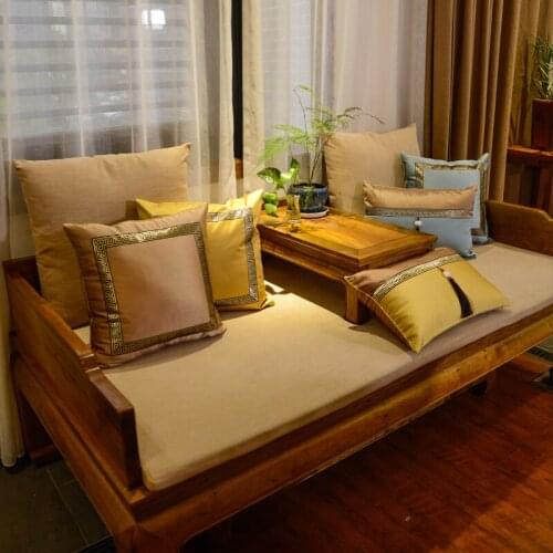 Freeshipping Pillow Back Shape Stripe Embroidery Wedding Room Sofa Chair Bedding Hotel Decorative Cushion Pillowslip