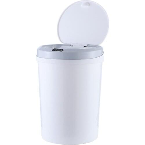 Household Intelligent Induction Trash Can Kitchen Living Room Bedroom Automatic Induction Electric Kicking Touch Dustbin