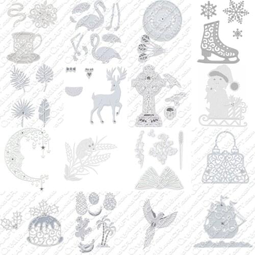 CH 2020 New Arrival Flamingo and Deer Stencil Metal Cutting Dies For Scrapbooking Practice Hands-on DIY Album Card Handmade Tool