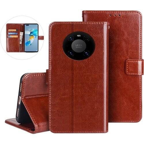 For Huawei Mate 40 Pro Case Leather Case On For Coque Huawei Mate 40 Pro Premium Magnetic Flip Wallet Cover Phone Cases Fundas