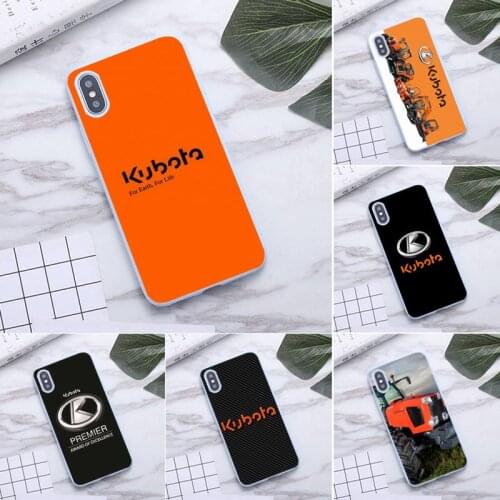 Kubota For earth For Life Logo Phone Case for iPhone 12 mini 11 Pro Max X XR XS 8 7 6s Plus Candy purple Silicone Cases