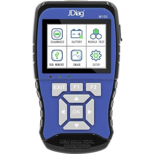12V Battery Analyzer Tester 2in1 OBD2 Diagnostic Scanner JDiag M100 for Universal Motorcycles