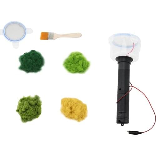Miniature Scenery Static Flocking Machine Electrostatic Grass Flock Applicator Grass Applicator Modeling For DIY Plant-ABUX