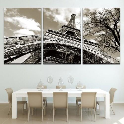 The pairs view 3 panel HD Print Nordic modern Wall posters Canvas painting For home living room decor