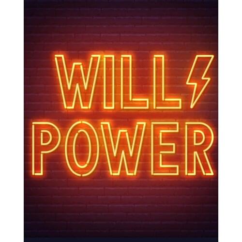 Neon Sign For Will power lightning Glass Tube Commercial club Lamp resterant light advertise custom DESIGN Impact Attract light