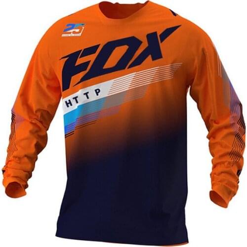 2021 New Motocross HTTP Fox Mtb Downhill Jersey MX Cycling Mountain Bike DH Maillot Ciclismo Hombre Quick Dry Jersey Racing