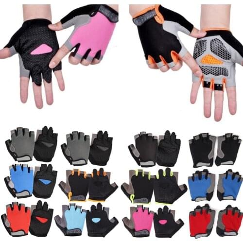 Cycling Anti-Slip Anti-sweat Men Women Half Finger Gloves Breathable Mesh Anti-shock Sports Glove Bike Bicycle Glove New