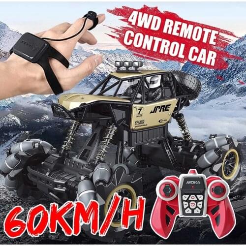 Big 1:16 4WD RC Car 2.4G Radio Control Stunt Car Off-Road Watch Control Gesture Induction Remote Control Trucks Boy Toy for kids