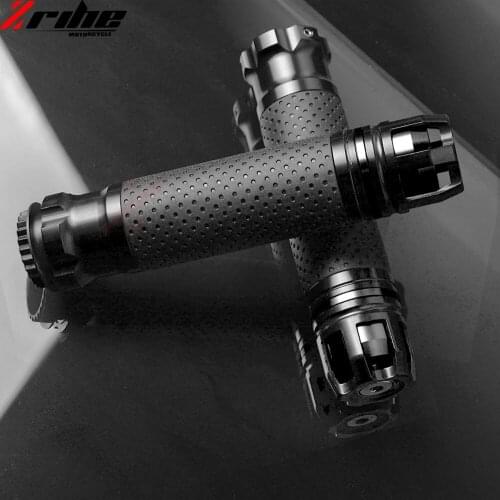Universal 7/8'' 22mm Fiber Motorcycle handlebar Aluminum Handlebar Hand Grips For Aprilia RSV MILLE TUONO FALCO Ducati MS4 M900