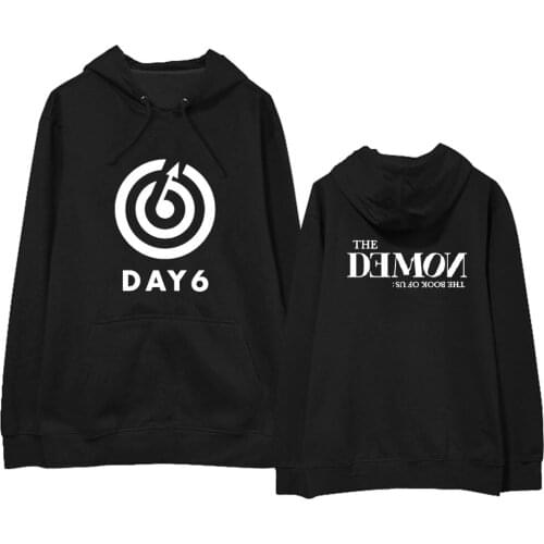 New Kpop DAY6 The Book of Us The Demon K-pop Hoodie Sweatshirts Harajuku Streetwear Hip Hop Hoody Female Oversized Hooded Tops