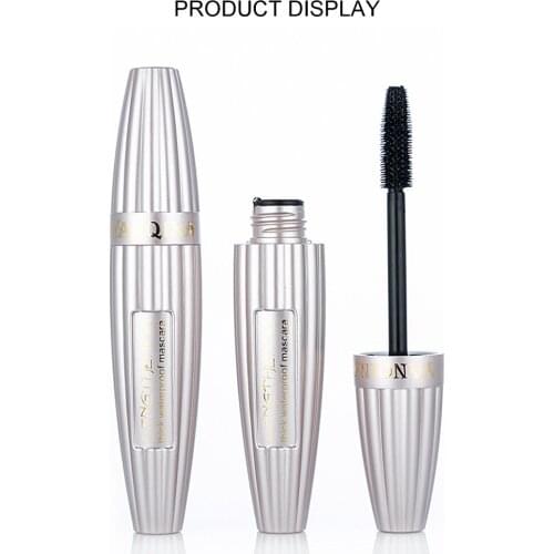Mascara Waterproof Silicone Brush Elongated Thick Curled Mascara Growth Eyelash Long Professional Makeup Mascara