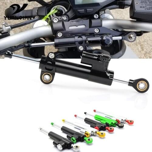 Universal Motorcycle Aluminum Adjustable Steering Damper Stabilizer For Yamaha FJ-09 MT25MT-07MT25 FZ09 VMAX 1200 X-MAX 125 250