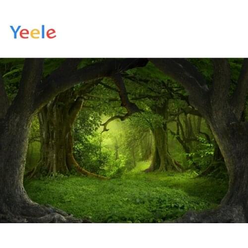 Yeele Dreamlike Cartoon Nature Forest Baby Portrait Photophy Backdrops Custome Vinyl Photographic Backgrounds For Photo Studio