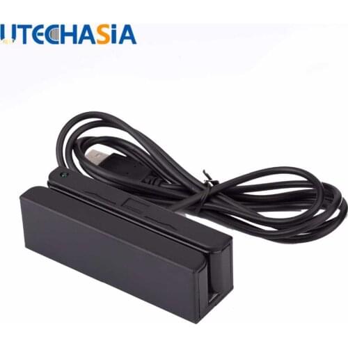 10Pcs Magnetic Card Reader MSR100 USB RS232 PS2 3 Tracks Stripe MSR MCR Ship From US UK CN