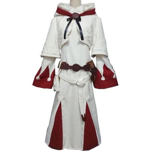 2018 Final Fantasy XIV FF14 50 Level White Magic Uniform Cosplay Costume Uniform for Halloween Cosplay