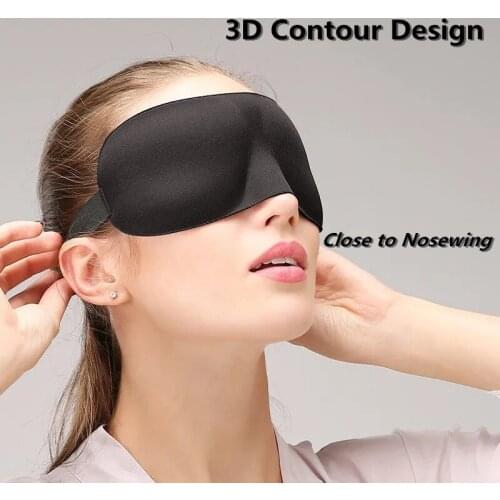 3D Sleeping Eye Mask Travel Rest Aid Eye Mask Cover Patch Paded Soft Sleeping Mask Blindfold Eye Relax Massager Beauty Tools