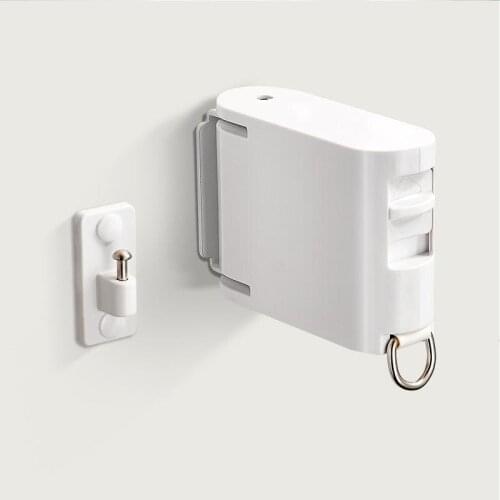 43 Clothesline Retractable Punch-free Indoor Hotel Balcony Bathroom Retractable Indoor Hanging Drying Rack Home Artifact