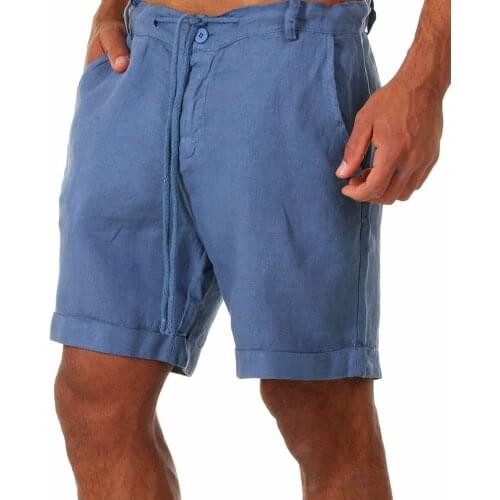 Brand Mens Summer Fashion Solid Color Casual Shorts Bermuda 2021 Thin Breathable Cotton Loose Shorts Mens Short Casual Fitness