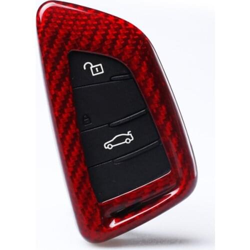 Carbon Fiber Key Case Cover For BMW X6 X5 X1 X5M X6M MPV 218i F86 F85 F48 F46 F45 F16 F15 Key Shell Styling