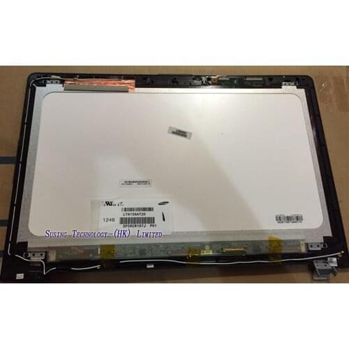 For ASUS S550 S500 assembly LTN156AT20 LCD Display with Touch Screen Cover Laptop Screen