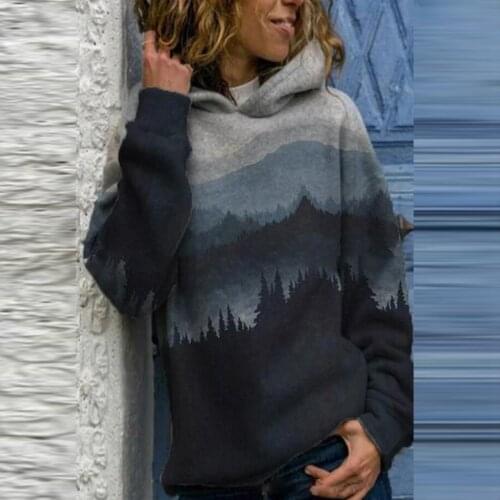 Hot Sale Womens 3D Printed Sweatshirts Tops Star Print Pullvoer Long Sleeve Shirt Autumn Fashion sudaderas mujer 2020 F